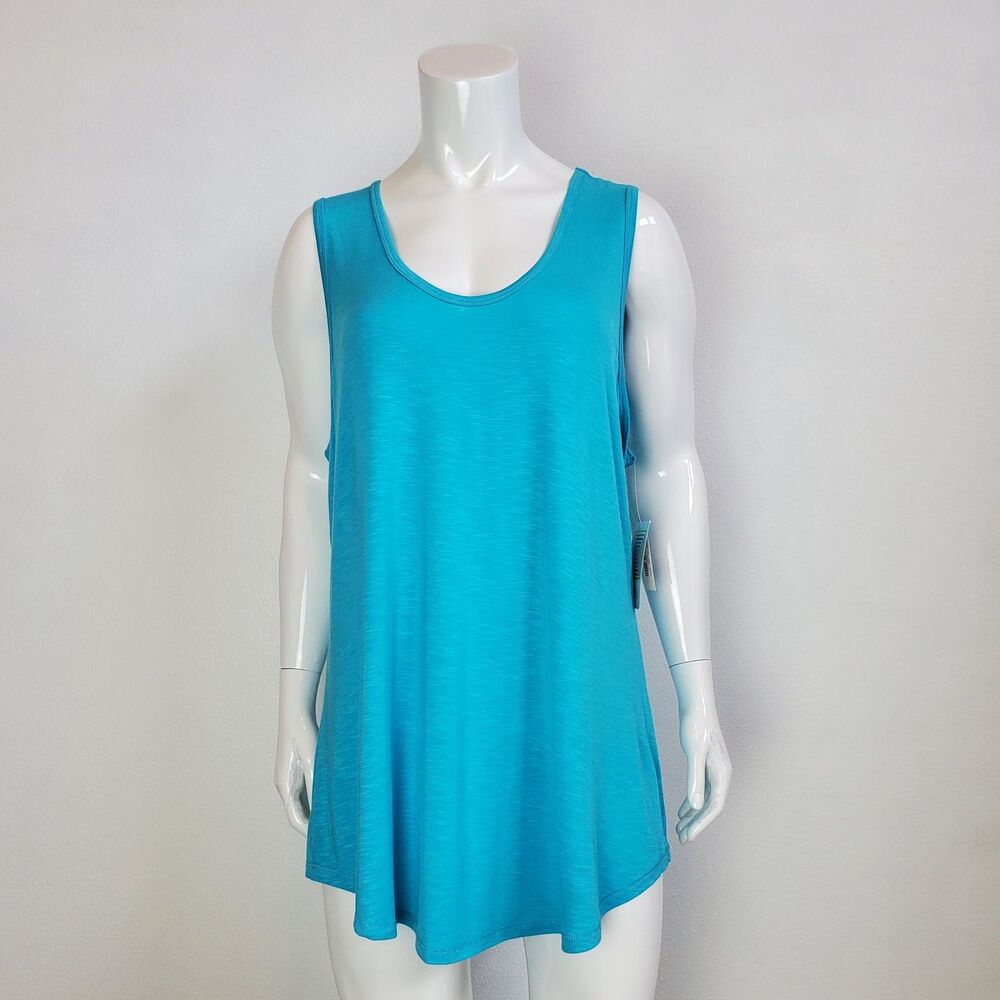 NWT LuLaRoe Plus Size Blue Tank Top